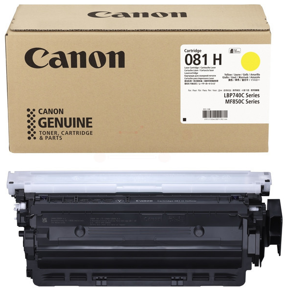 Original Canon 081H | 7334C001 Toner Gelb XL