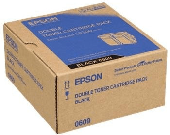 Original Epson 0609 | C13S050609 Toner Schwarz ( 2 Stück ) ( B-Verpackung )