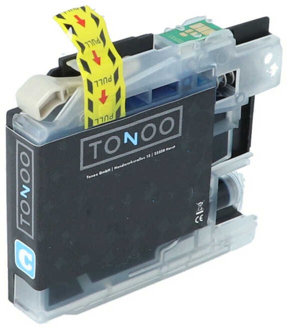 Tonoo® Tinte ersetzt Brother LC125XLC Cyan XL