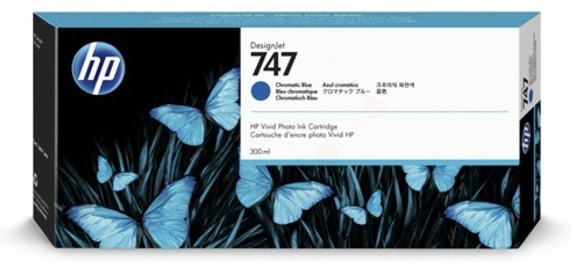 Original HP 747 | P2V85A Tinte Chromatisches Blau