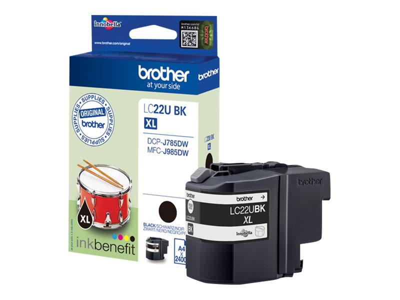 Original Brother LC22UBK Tinte Schwarz