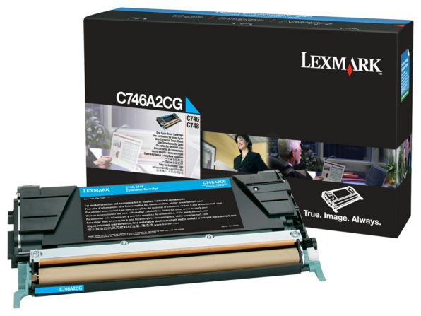 Original Lexmark C746A2CG Toner Cyan
