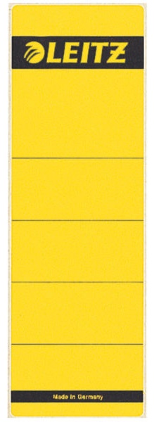 Leitz Ordneretiketten 1642 | Gelb | für 8 cm Rücken | 10er-Pack