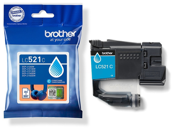 Original Brother LC521C Tintenpatrone Cyan