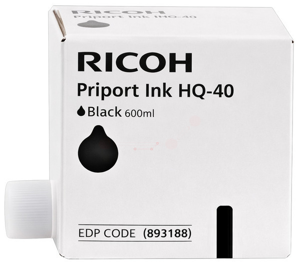 Original Ricoh JP 40HQ | 893188 Tinte Schwarz