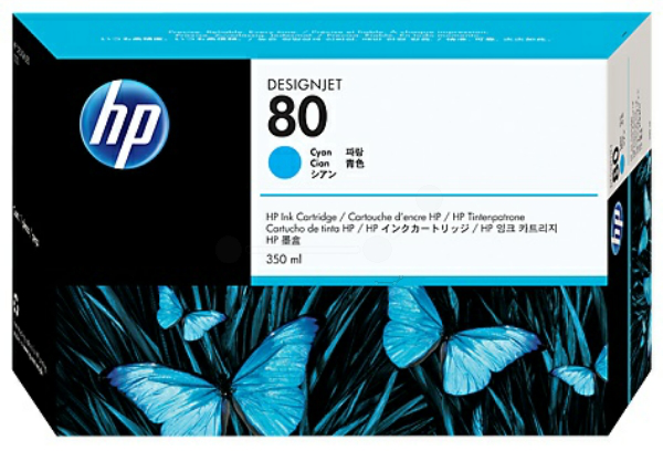 Original HP 80 | C4846A Tinte Cyan XL ( 2009 - 2012 )