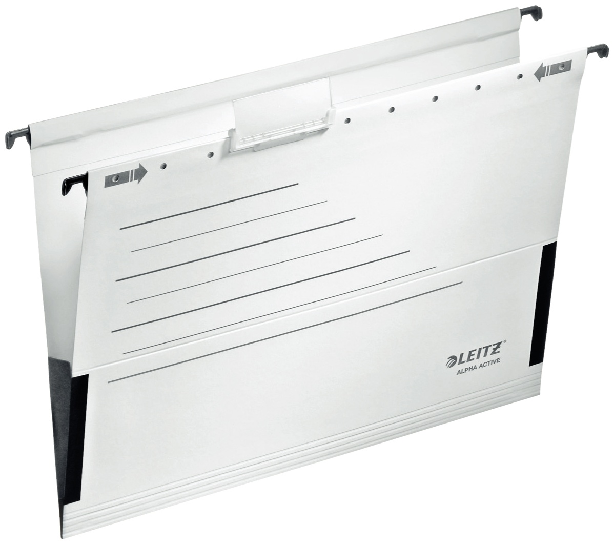 Leitz Hängetasche ALPHA | DIN A4 | Karton | Weiß | 5er-Pack