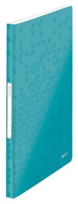 Leitz Sichtbuch WOW | DIN A4 | 40 Hüllen | Eisblau-metallic