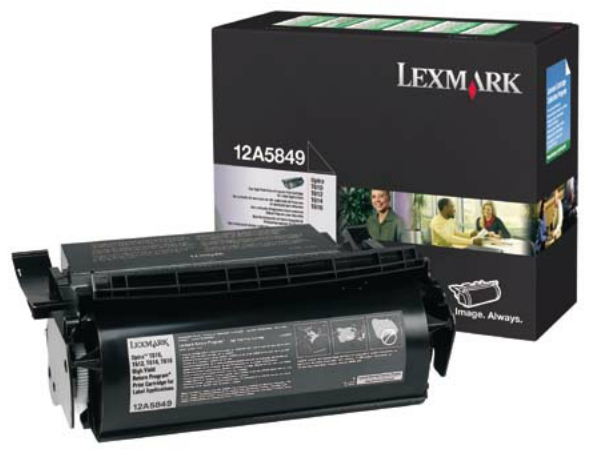 Original Lexmark 12A5849 Toner Schwarz XL