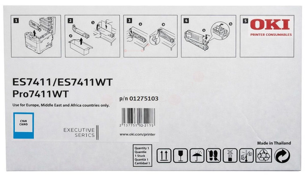 Original OKI 01275103 Bildtrommel Cyan ( B-Verpackung )
