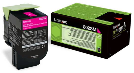 Original Lexmark 80C2SME Toner Magenta