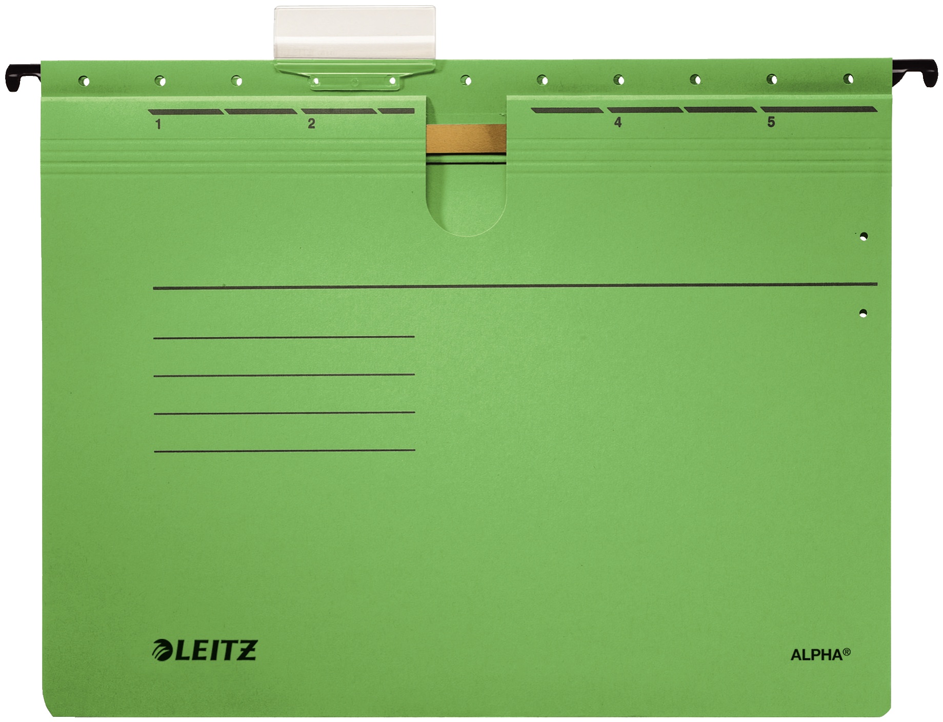 Leitz Hängehefter ALPHA 1984 | DIN A4 | Karton | Grün | 5er-Pack