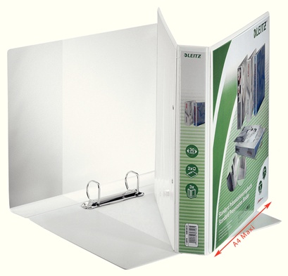 Leitz Präsentationsringbuch | DIN A4 | 2 Ringe | 5,0 cm | Weiß | 6er-Pack
