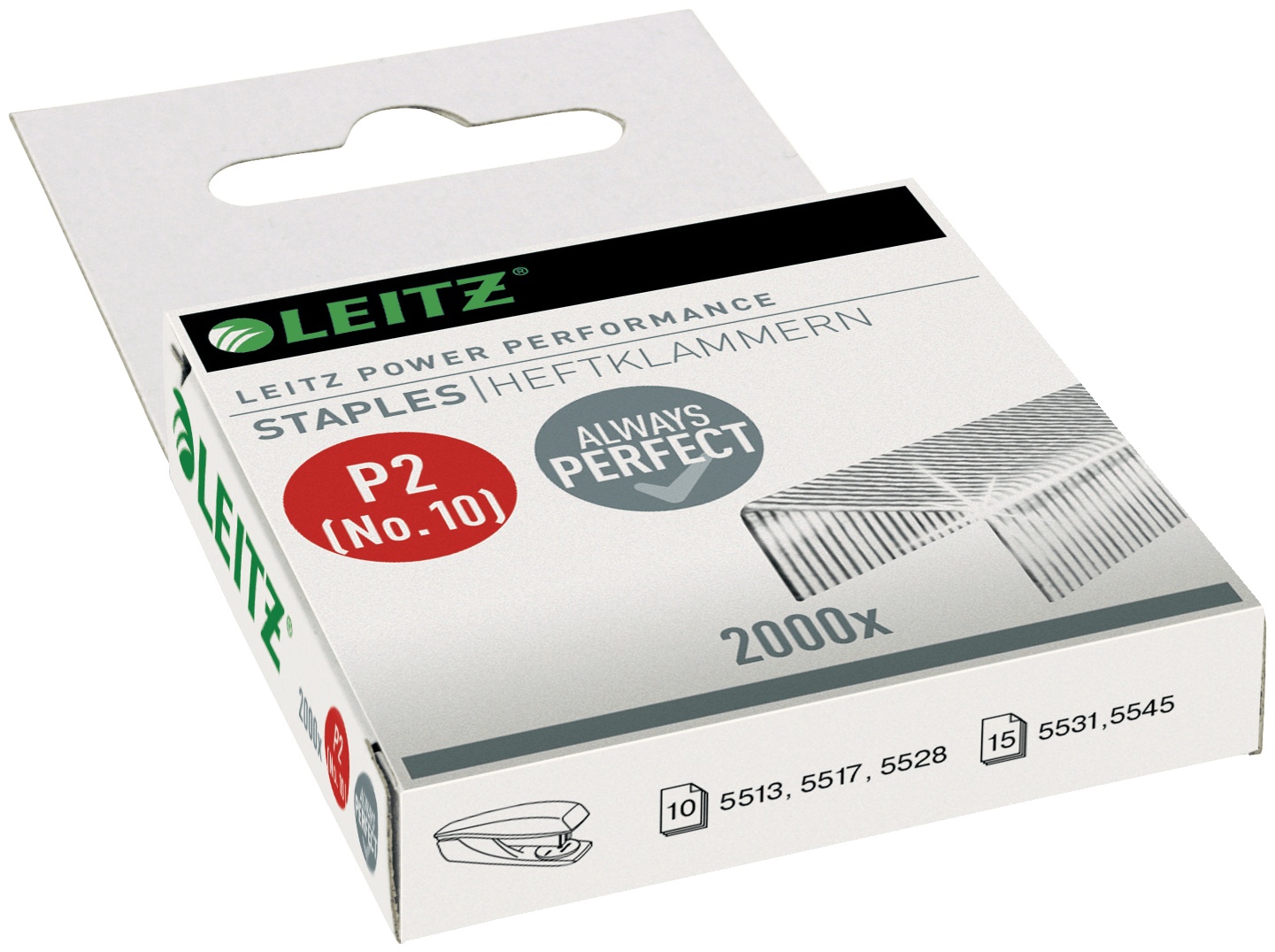 Leitz Heftklammern | No.10 | 2000 Stück