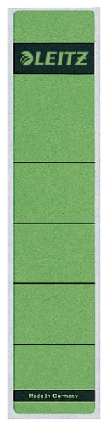 Leitz Ordneretiketten 1643 | Grün | für 5,2 cm Rücken | 10er-Pack