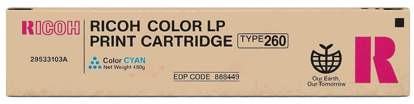Original Ricoh Type 260 | 888449 Toner Cyan
