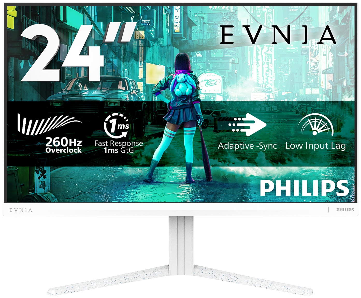 Philips Evnia 3000 | 24M2N3201P/00 Monitor 23,8 zoll | 60,5 cm | Full HD | 1920 x 1080 | Weiß
