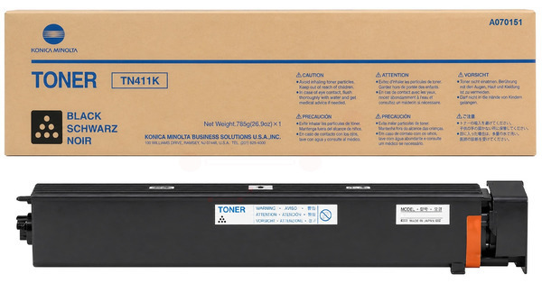 Original Konica Minolta TN411K | A070151 Toner Schwarz