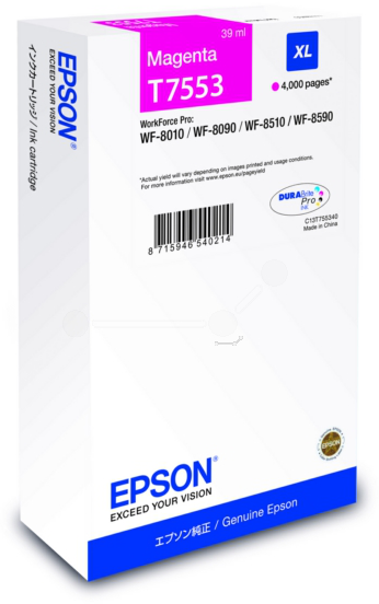 Original Epson T7553 | C13T755340 Tinte Magenta XL