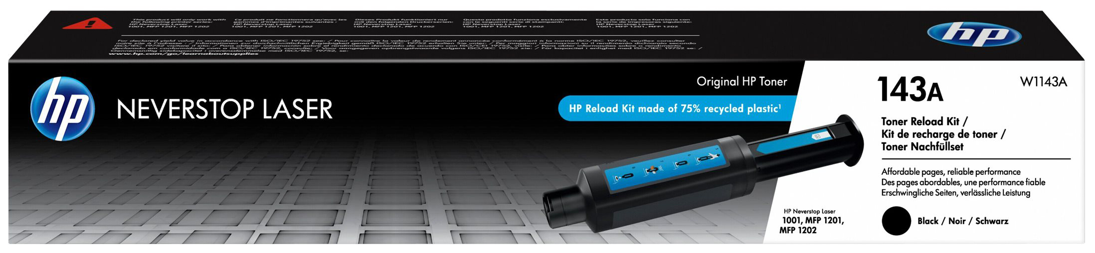 Original HP 143A | W1143A Toner Schwarz