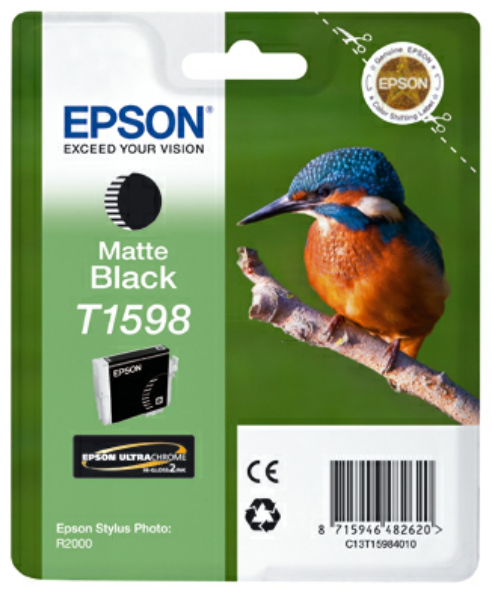 Original EPSON T1598 matt schwarz Tintenpatrone