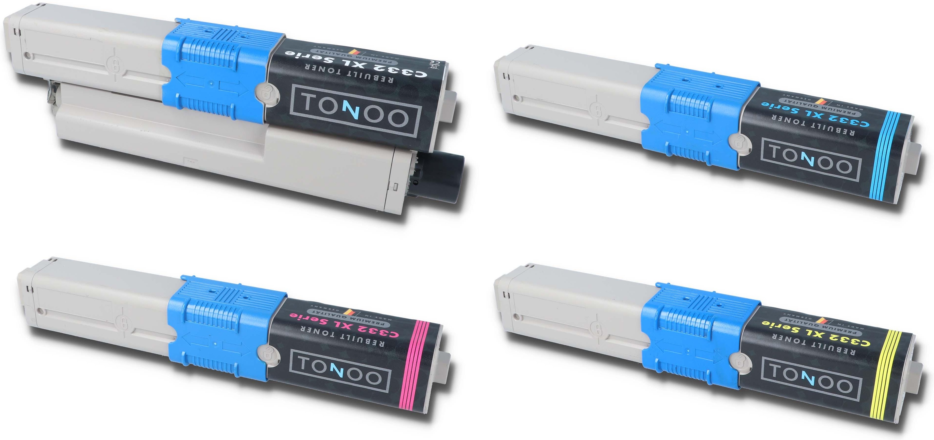 Tonoo® Toner ersetzt OKI MC363 | C332 | C332dn | MC363dn | Set XL