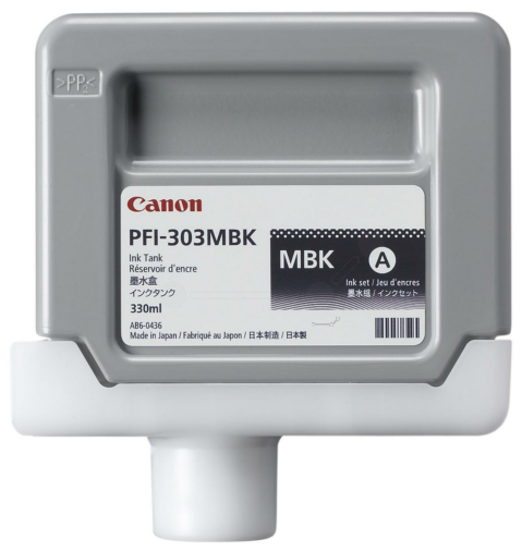 Original Canon PFI303MBK | 2957B001 Tinte Matt Schwarz