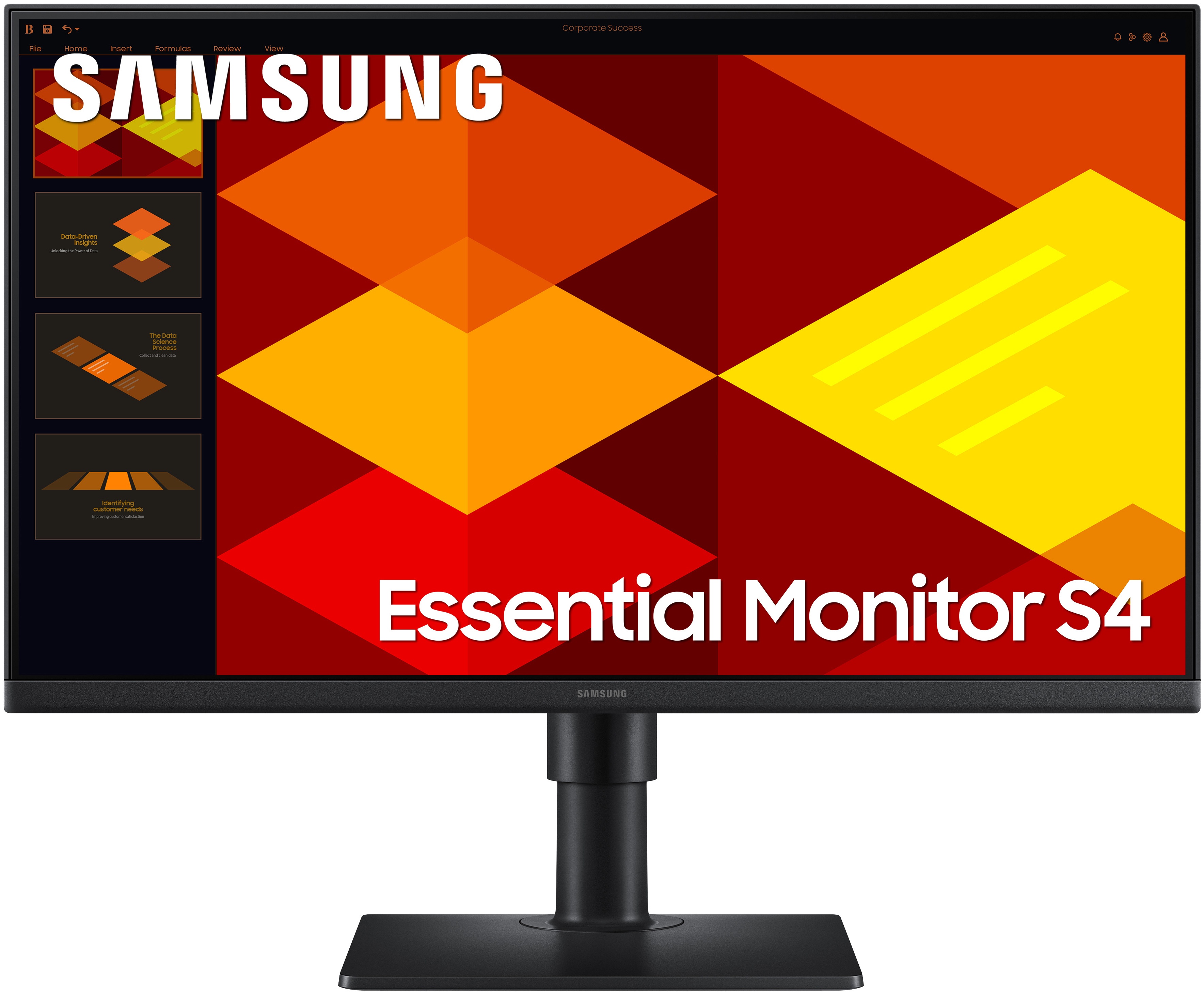 Samsung Essential Monitor S4 | S40GD Monitor 27 zoll | 68,6 cm | Full HD | 1920 x 1080 | Schwarz