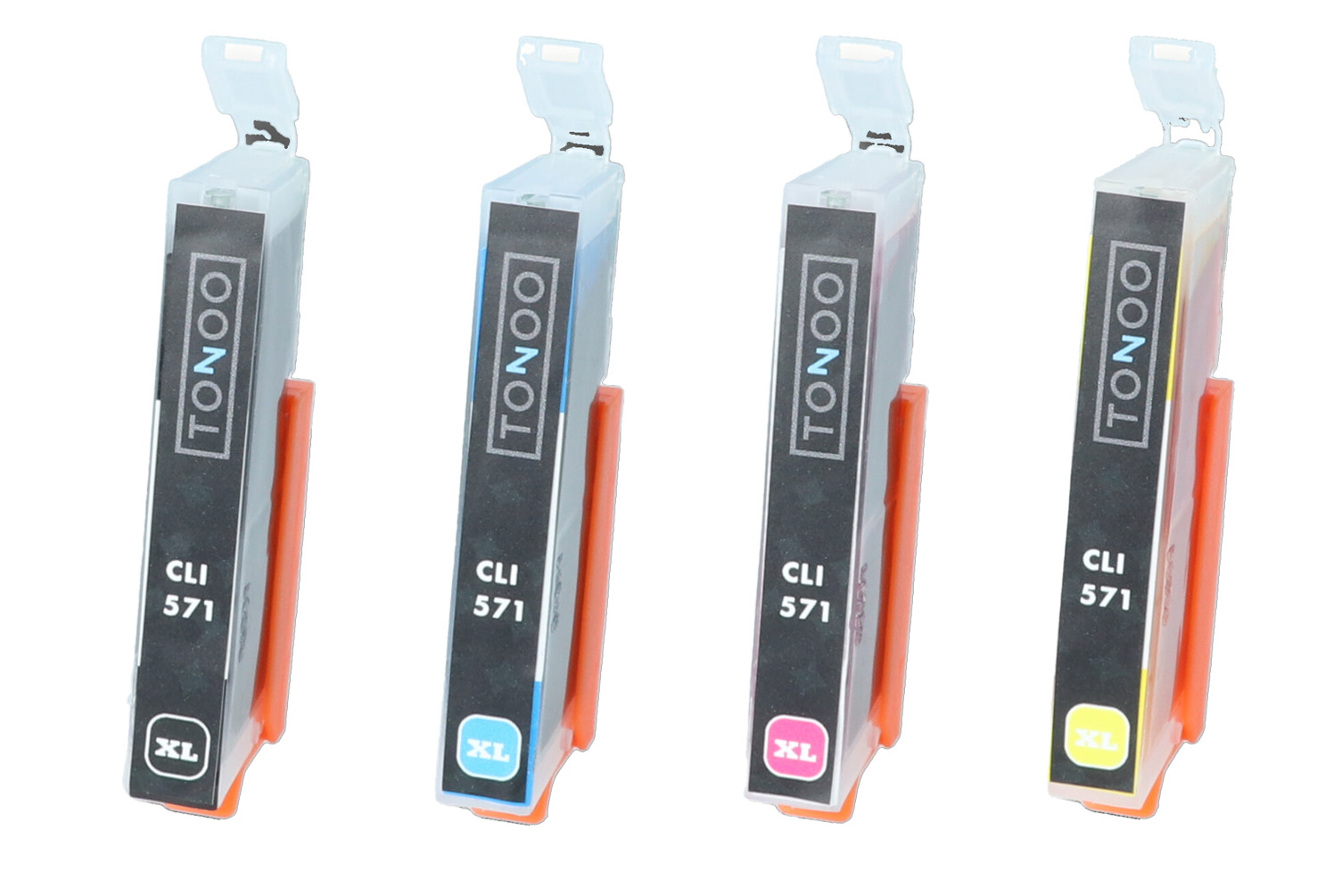 Tonoo® Tinte ersetzt Canon CLI571 | 0386C008 C/M/Y/BK Multipack - 4er-Pack