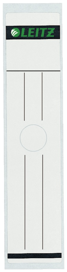 Leitz Ordneretiketten 6093 | Grau | für 8 cm Rücken | 10er-Pack