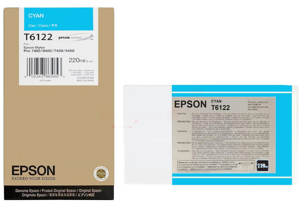 Original Epson T6122 | C13T612200 Tintenpatrone Cyan
