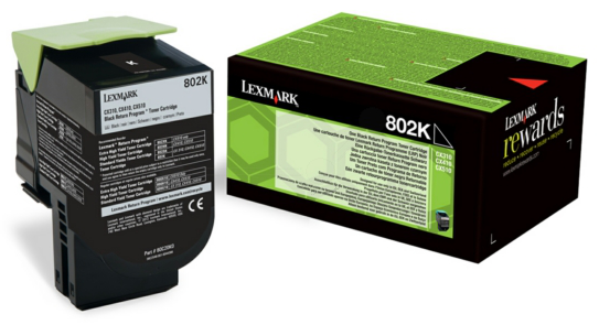 Original Lexmark 802KE | 80C20KE Toner Schwarz