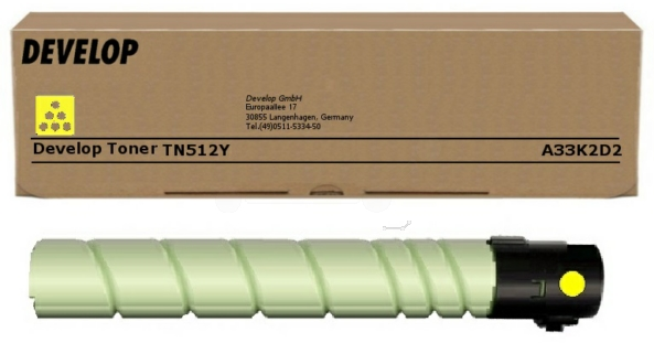 Original Develop TN512 Y | A33K2D2 Toner Gelb