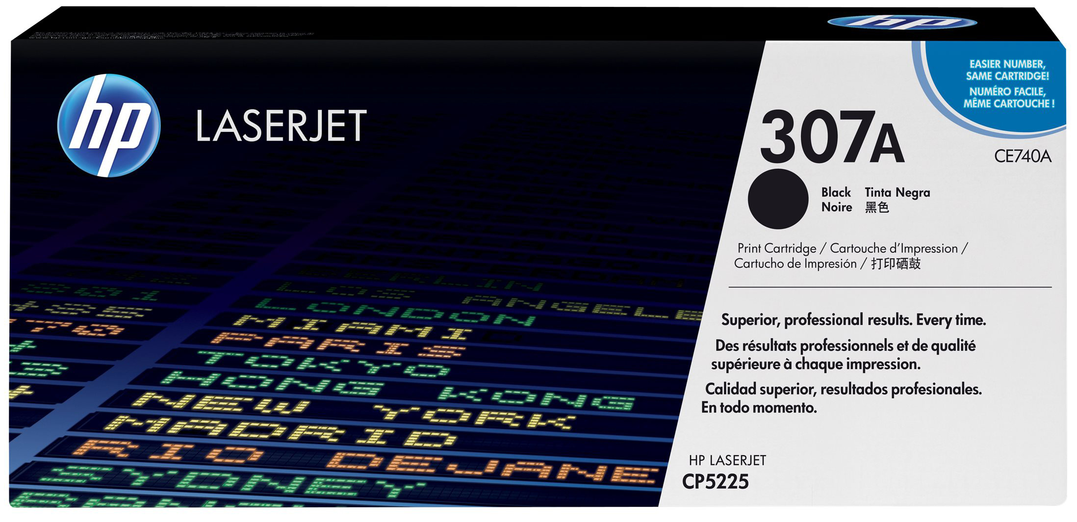 Original HP CE740A | 307A Toner Schwarz