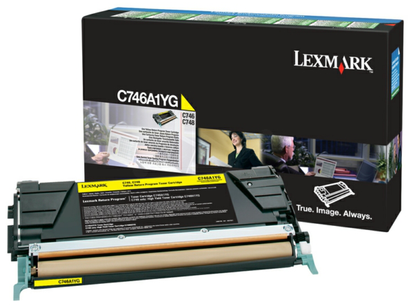 Original Lexmark C746A1YG Toner Gelb