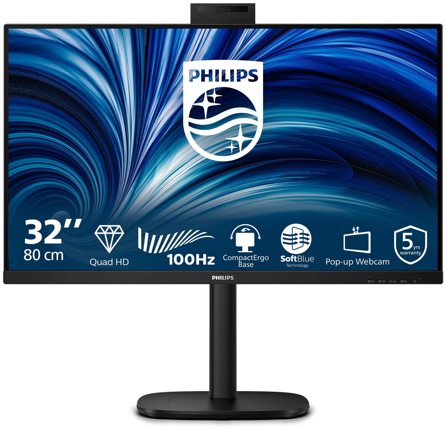 Philips 3000 series | 32B2U3601H/00 Monitor 31,5 zoll | 80 cm | WQHD | 2560 x 1440 | Schwarz