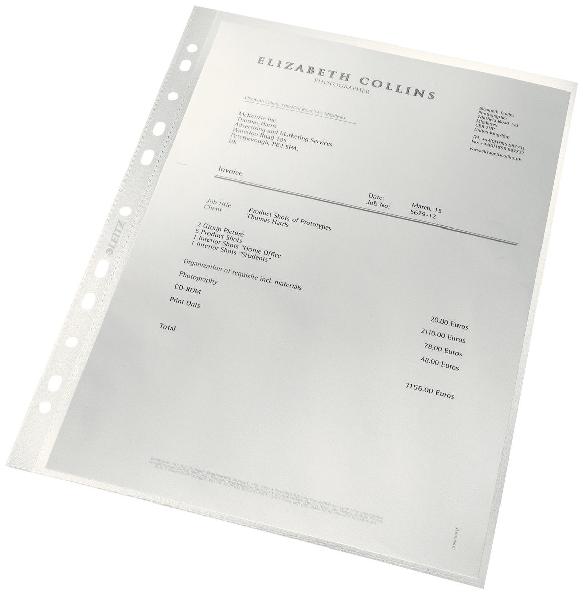 Leitz Prospekthülle Recycle 4791 | DIN A4 | genarbt | 0,10 mm | 25er-Pack