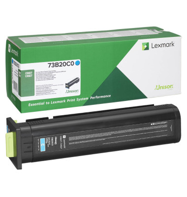 Original Lexmark 73B20C0 Toner Cyan