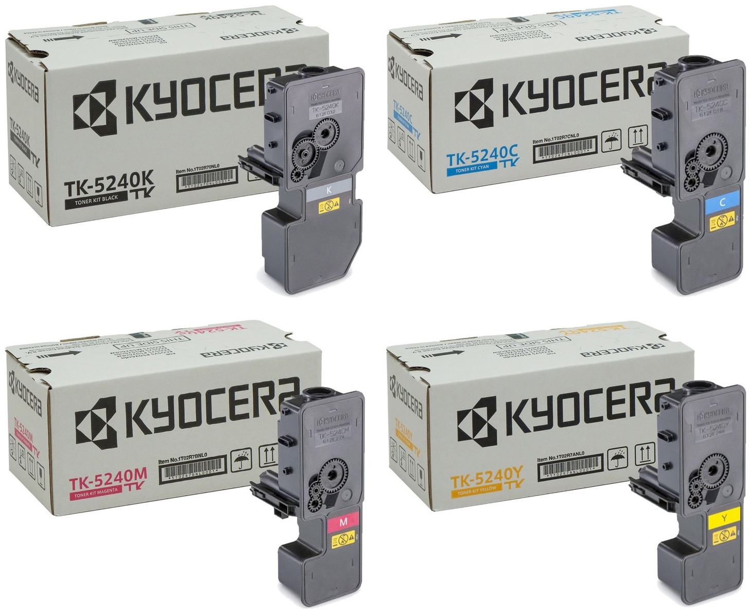 Original Kyocera TK5240 Toner BK/C/M/Y Spar Set