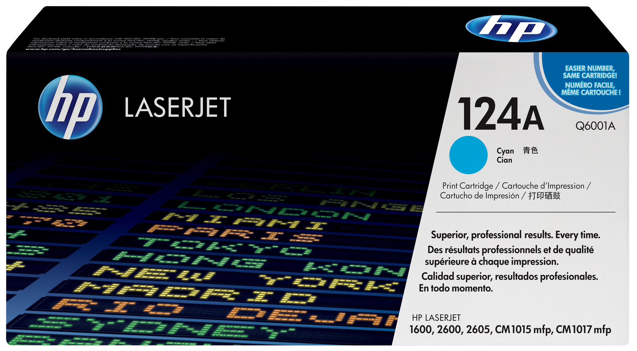 Original HP Q6001A | 124A Toner Cyan ( A-Ware ) ( Schwarz - Weiße Box )