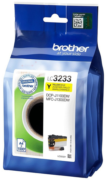 Original Brother LC3233Y Tinte Gelb