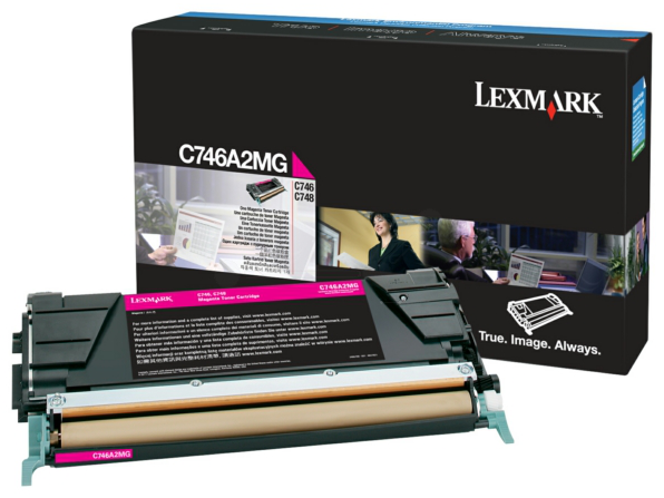 Original Lexmark C746A2MG Toner Magenta