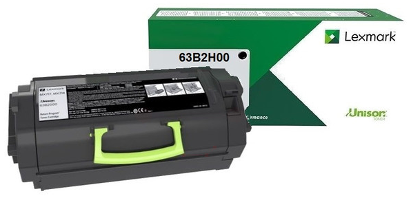 Original Lexmark 63B2H00 Toner Schwarz