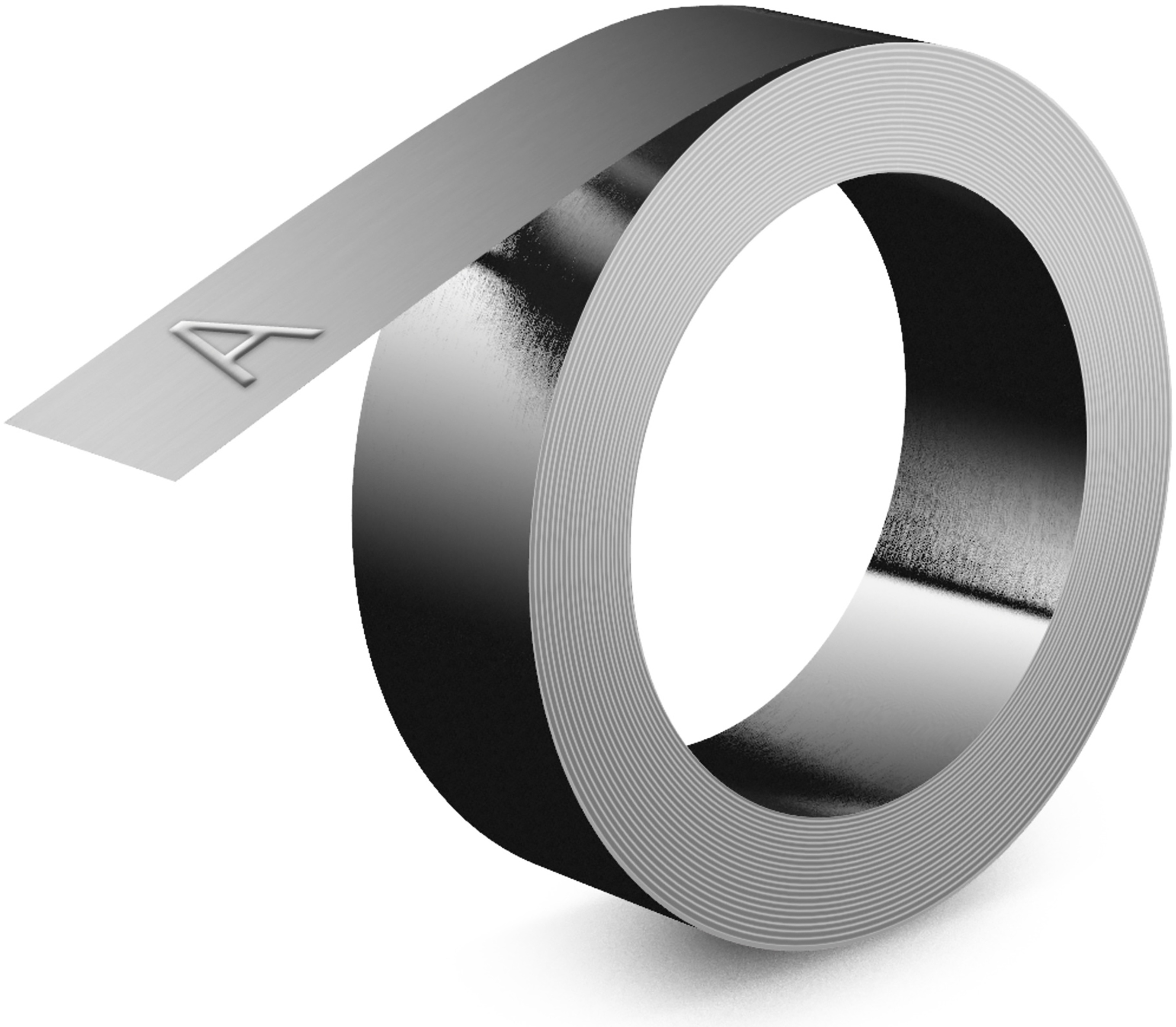 Dymo Metallprägeband RHINO 32500 | 12 mm | Weiß auf Silber | 6.4 m