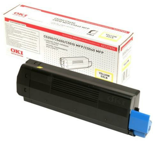 Original OKI 42127454 Toner Gelb