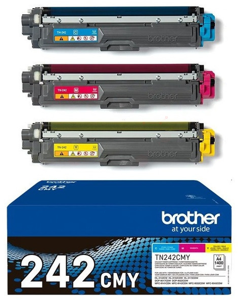 Original Brother TN242CMY Toner CMY Value Pack | 3er-Pack ( B-Verpackung )