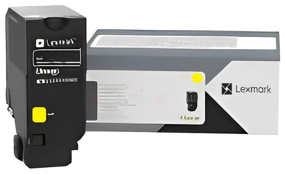 Original Lexmark 81C0X40 Toner Gelb XXL
