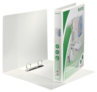 Leitz Präsentationsringbuch | DIN A4 | 2 Ringe | 4,4 cm | Weiß | 6er-Pack
