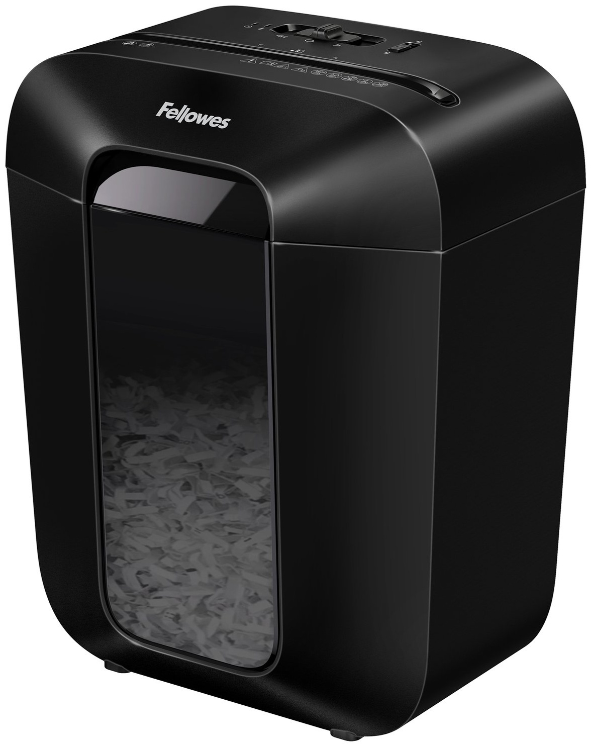 Fellowes Powershred LX45 Aktenvernichter | P-4 Partikelschnitt | 8 Blatt | 17 l | Schwarz