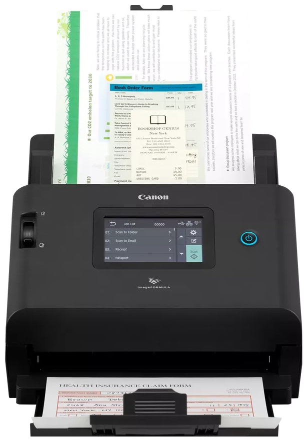 Canon DR-S350NW Dokumentenscanner | A4 | 50 S./Min | Duplex | ADF 60 Blatt | USB, LAN, WLAN